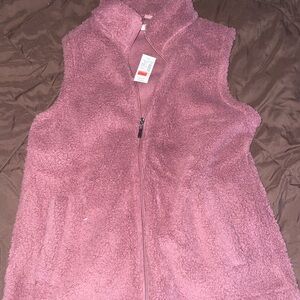 Maurices Deep Pink Fleece Vest